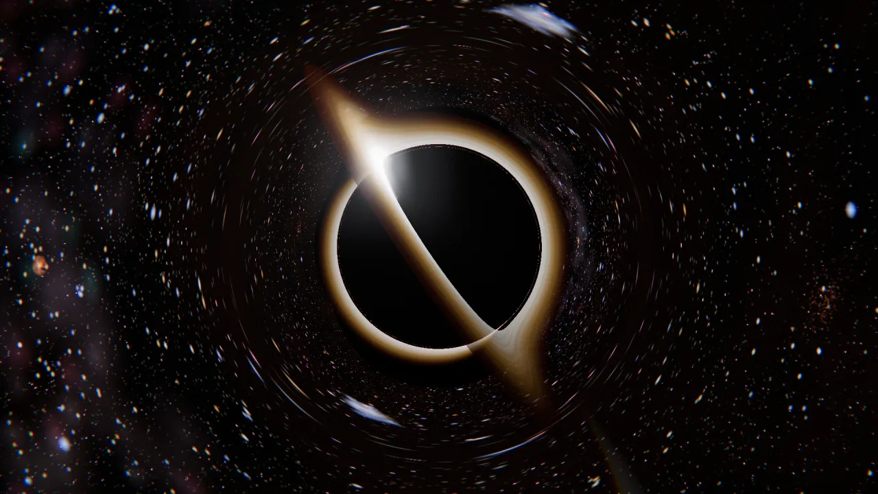 SPACE — 블랙홀을 렌더링한 인게임 화면